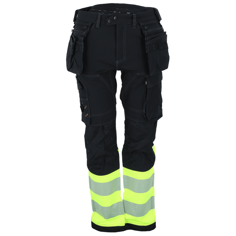 Akita Professional Pant,Black Beauty / Safety Yellow